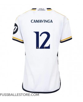 Günstige Real Madrid Eduardo Camavinga #12 Heimtrikot Damen 2023-24 Kurzarm